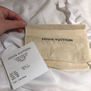 Louis Vuitton wallet dust bag